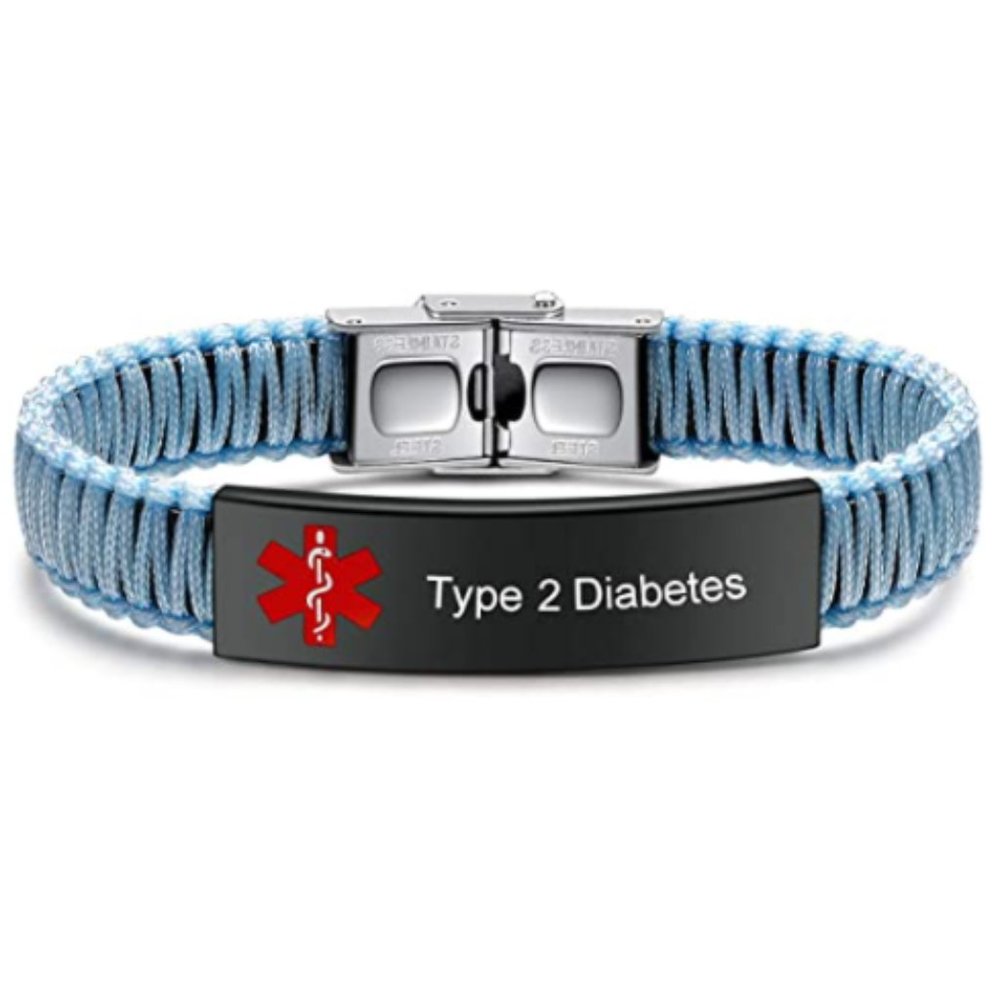 Handmade Nylon Braided Medical Alert Bracelet